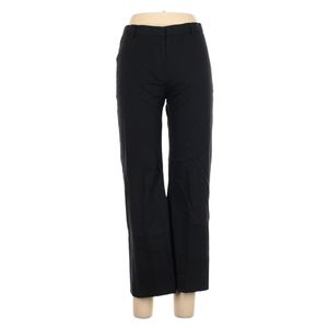 Shin Choi Pants Size 10 Black Straight Leg High Rise Cropped Ankle Length